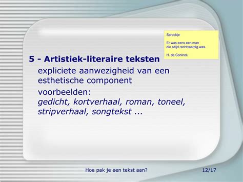 narratieve teksten voorbeelden.